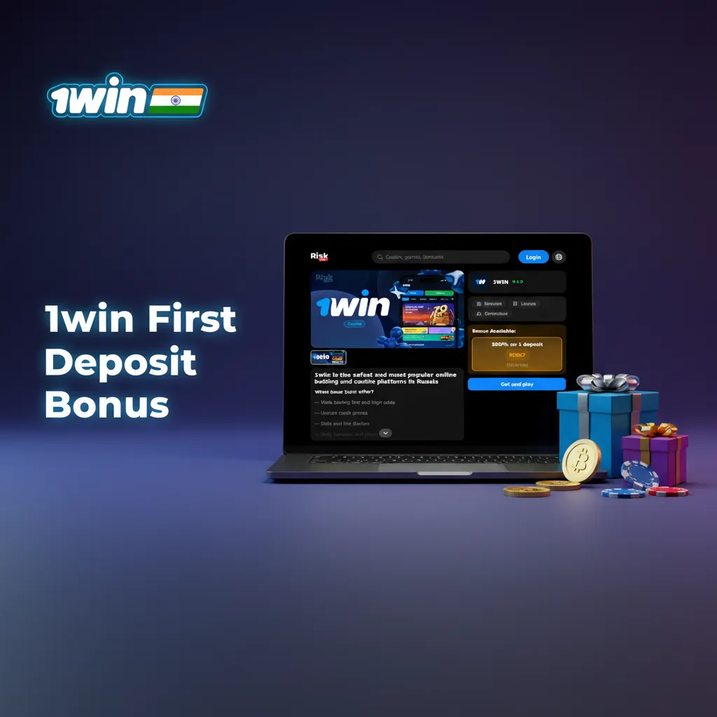 1win First Deposit Bonus: 500% up to ₹75,000 for new users in India; min ₹300; 14-day wagering; casino and sports.