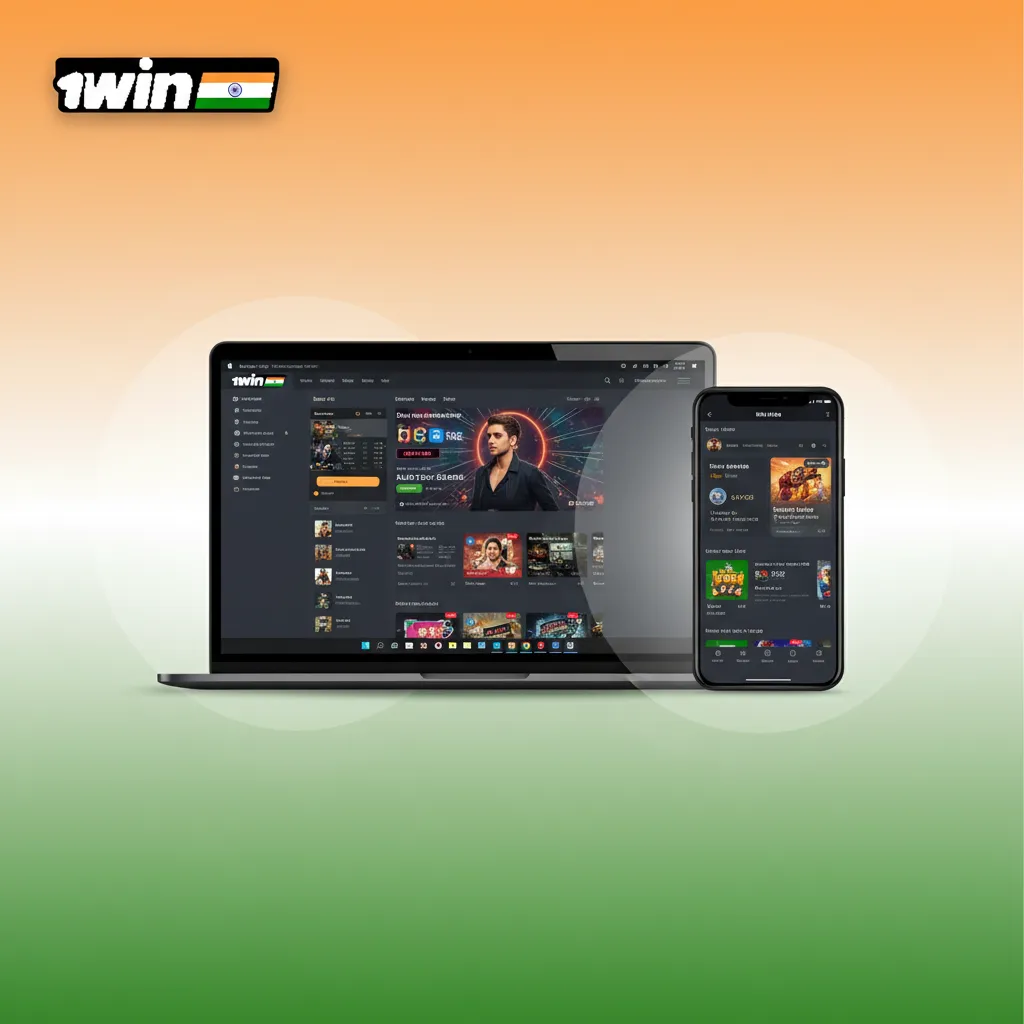 Interface of 1win Website