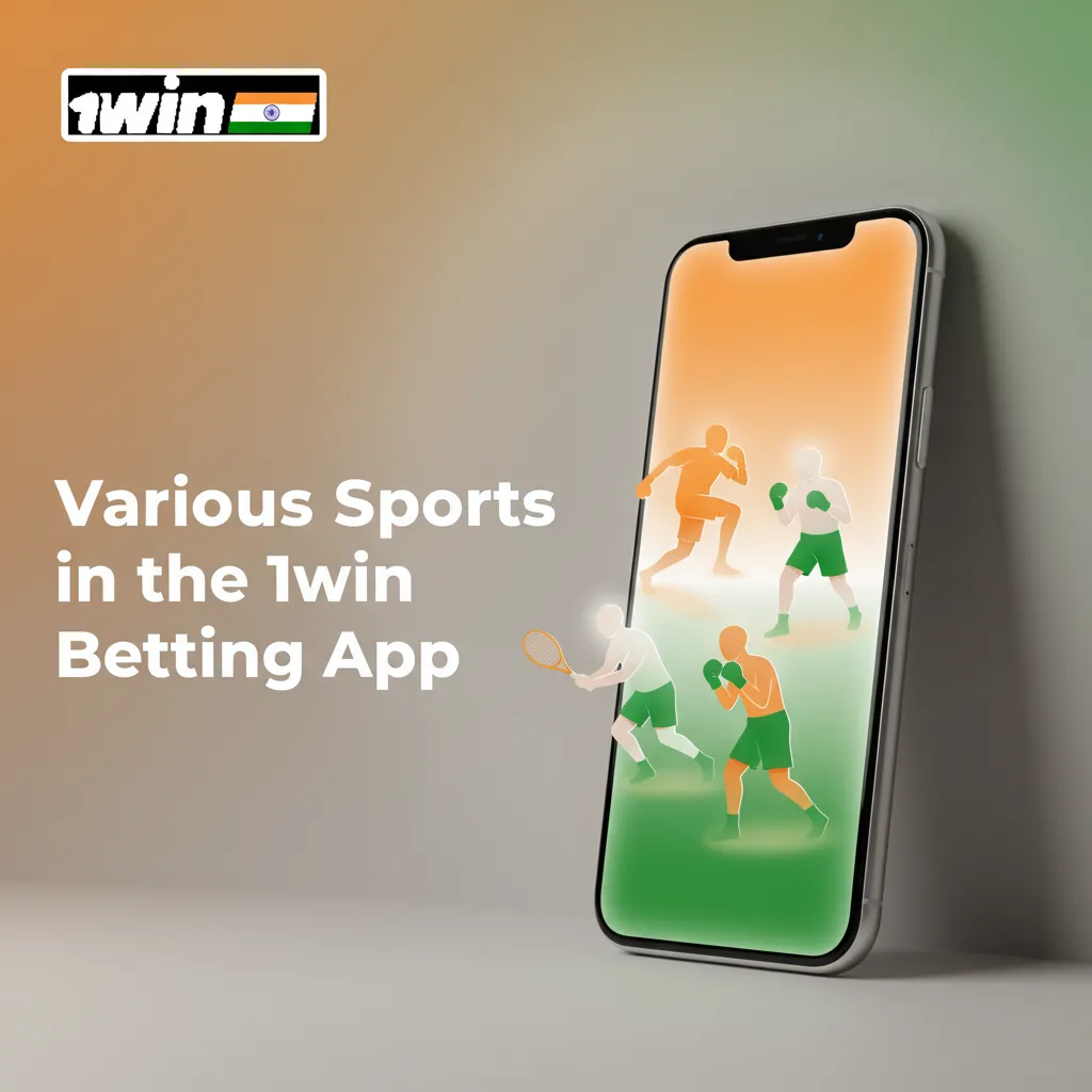 1win app interface with live/line bets, odds, stats, and sports incl. cricket, football, tennis, basketball, UFC, eSports