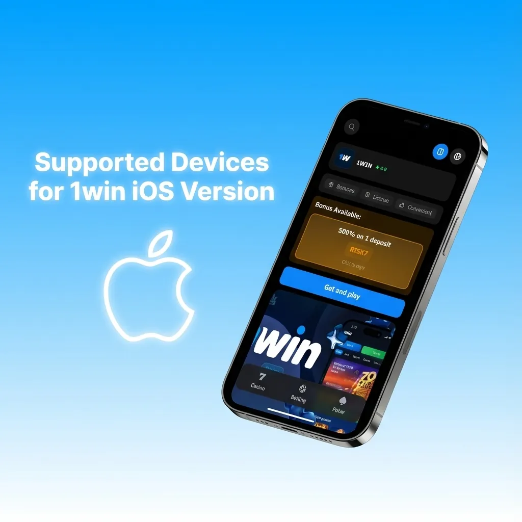 Supported devices for 1win iOS PWA: Apple iPhone 15 series, 14/13/12 series, and SE (2022) via Safari.