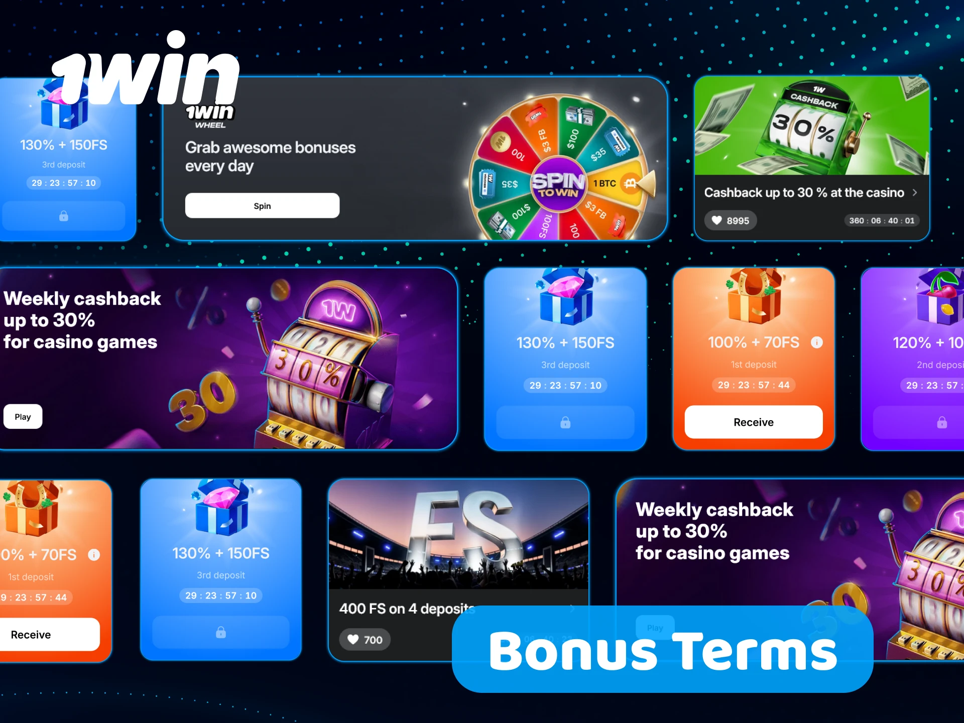 Review the 1win Bonuses and Promotions terms before placing bets.