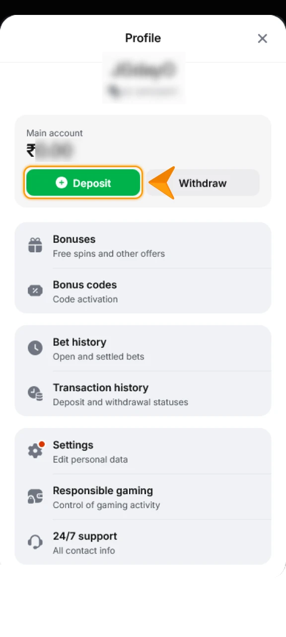 Make a Deposit to claim rewards with the 1win Promo Code.