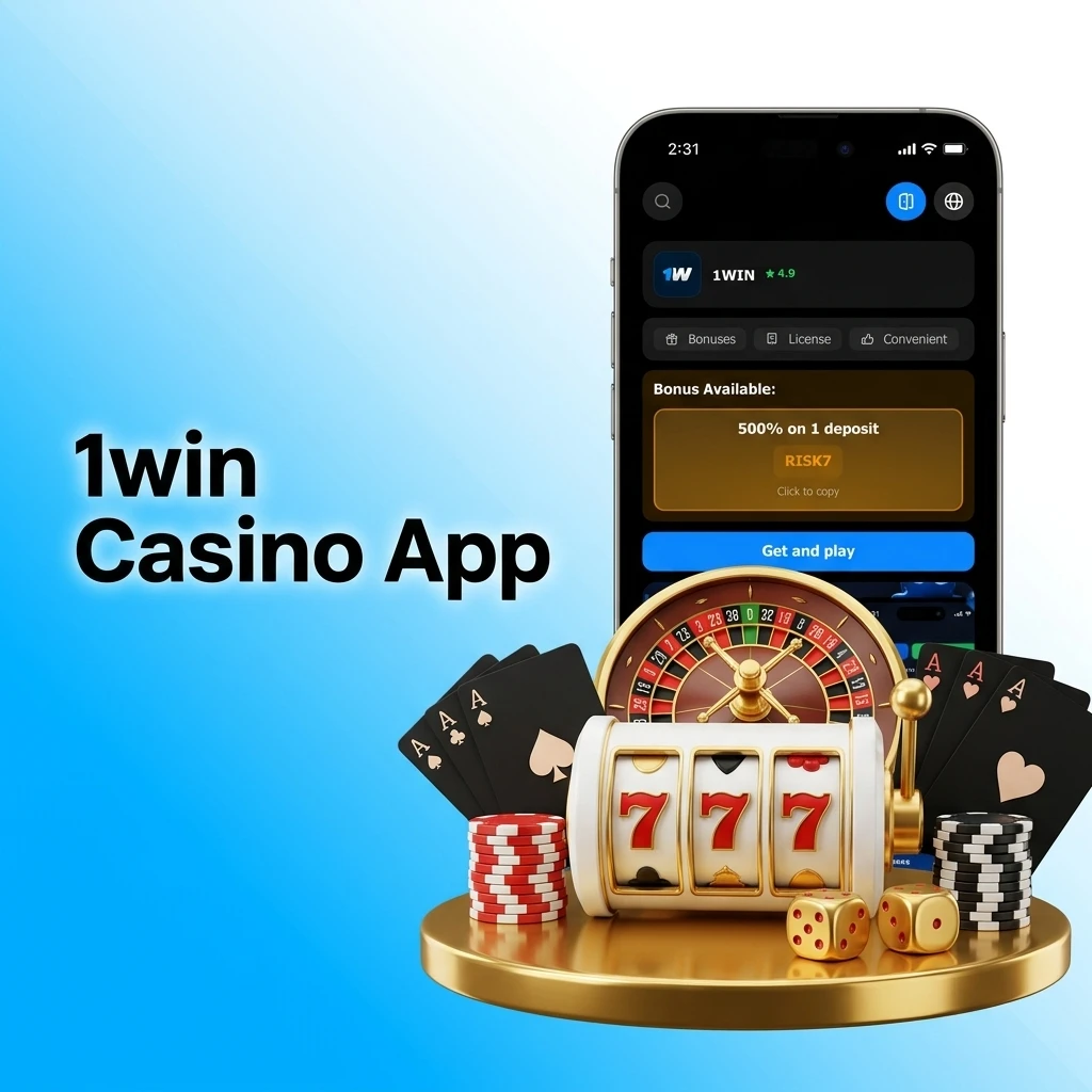 1win casino app interface showing slots, live dealer games, and sports betting from top providers like Pragmatic Play